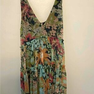 Free People Multicolor Floral Maxi Dress